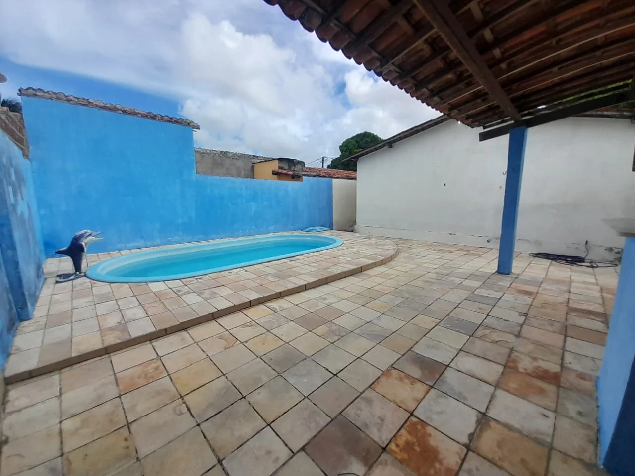 Casa com 2 quartos, área gourmet com piscina no Potengi - Natal-RN (Escriturada)